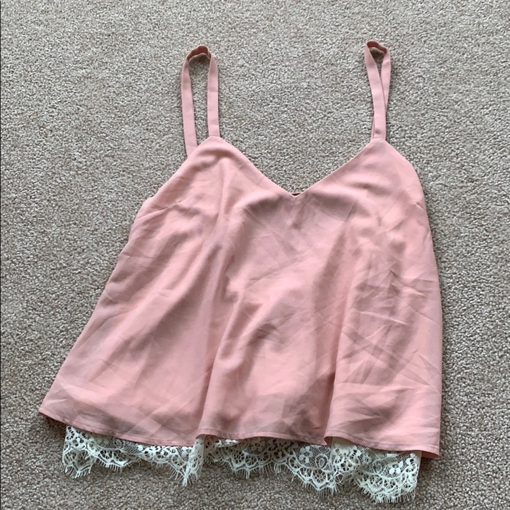 Blush cropped top